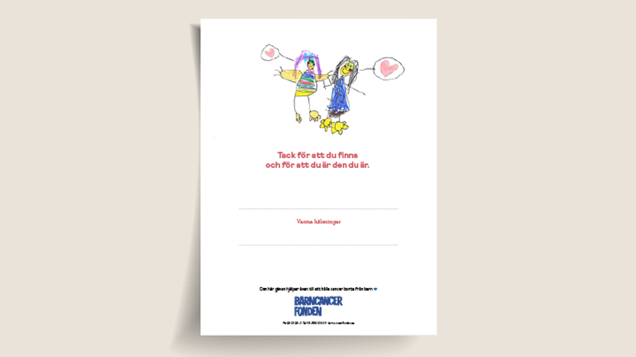 Gåvobevis: Tack för att du finns  